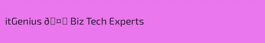 itGenius 🤓 Biz Tech Experts